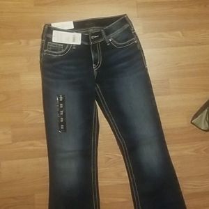 Womens bootcut mid rise suki silver jeans